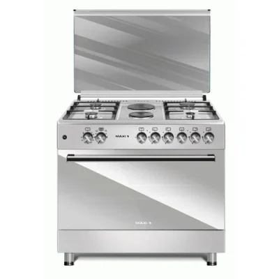 MAXI GAS COOKER 60*90  INOX 4+2 STYLE S