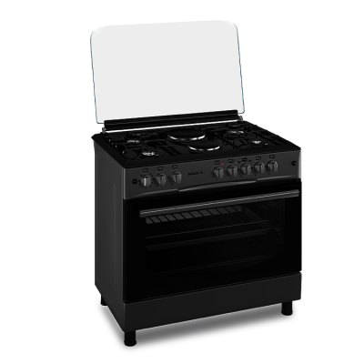 MAXI GAS COOKER 60*90 (4+2)BLACK GREY